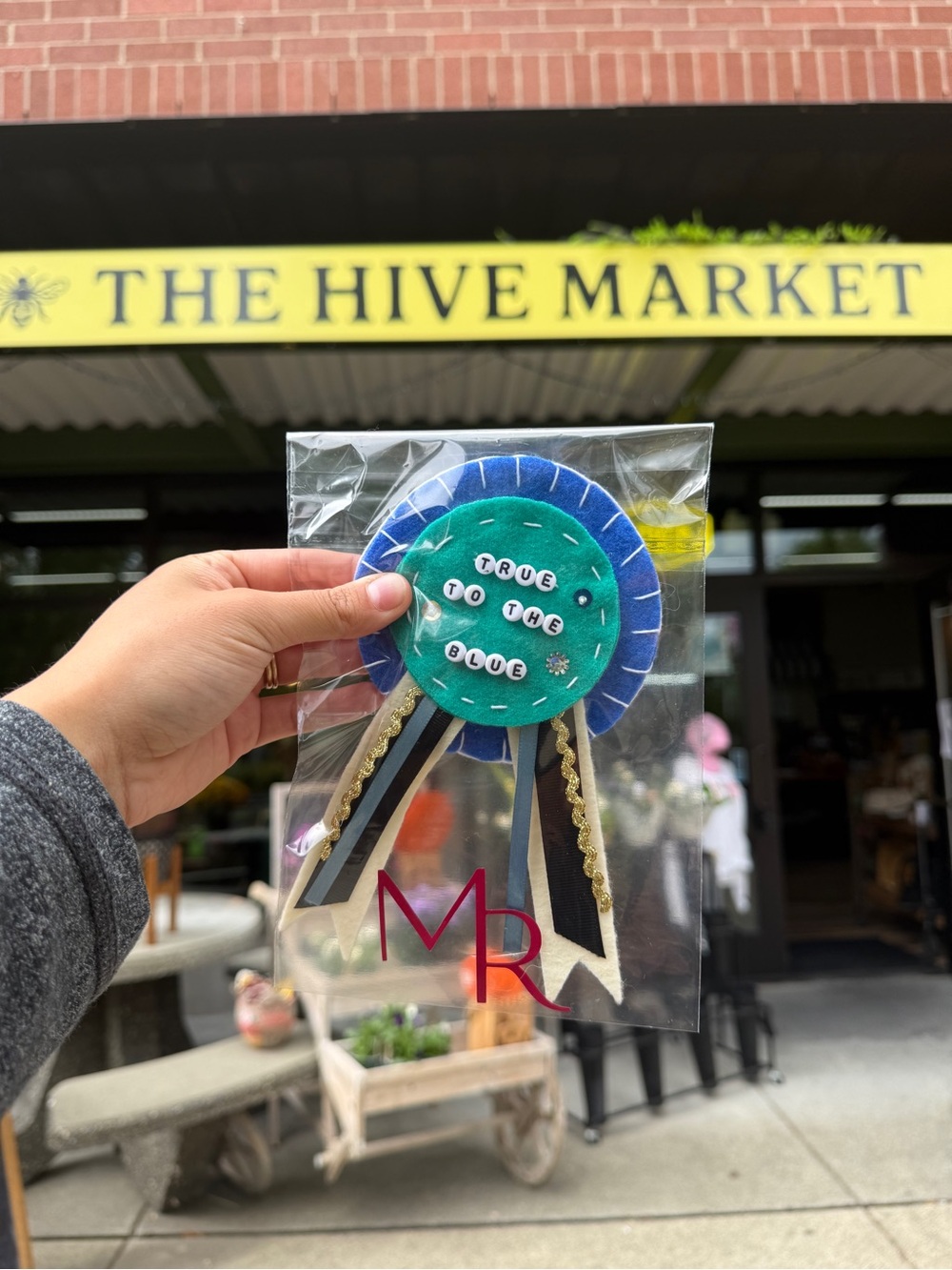 'True to the Blue' Blue Ribbon Badge by